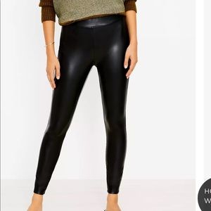 LOFT faux leather leggings